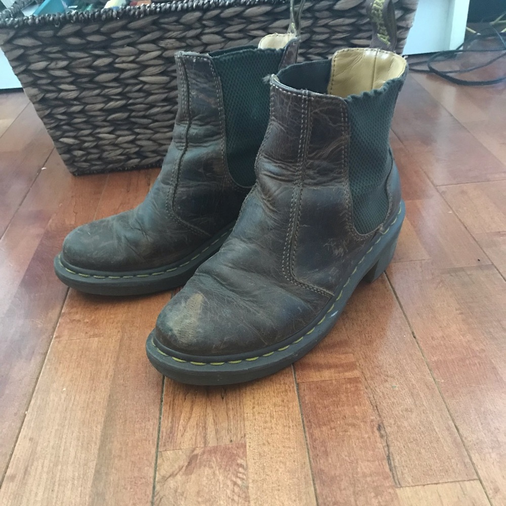 Doc Marten brown Chelsea boots